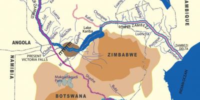 แผนที่ของ geological zambi
